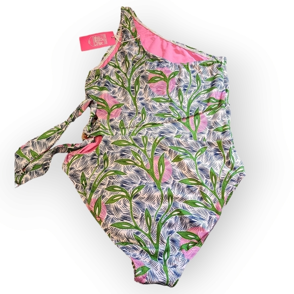 LIBERTY 🗽 JUSTICE High Waist. Cheeky. One Shoulder Size Large NWT - Picture 7 of 7